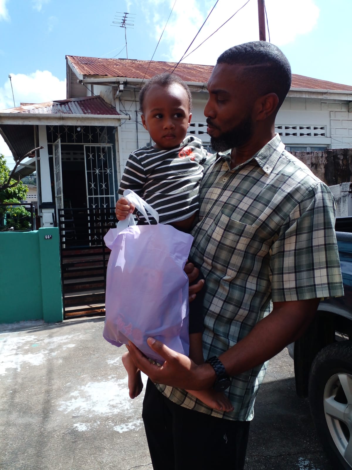 Child Receiving toy sponsored by the One Stop Shop, Online