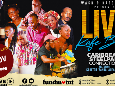 Rescheduled: Live from Kafé Blue with Caribbean Steelpan Connection ft Zanda