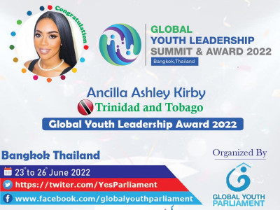 Help to Fund Trip  & Training as a Global Youth Parliament Delegate & Awardee for Trinidad and Tobago