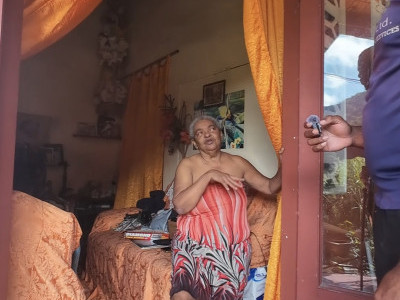 Mom with brittle bones