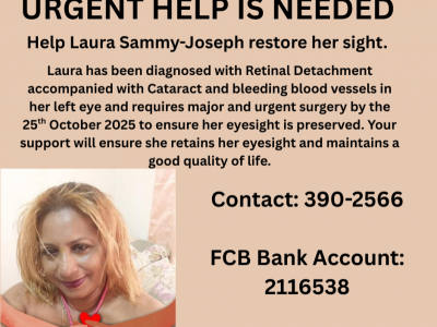 URGENT Help is Needed for Major Eye Surgery for Laura Sammy Joseph