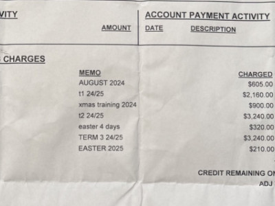 Help me pay off my gymnastics fees