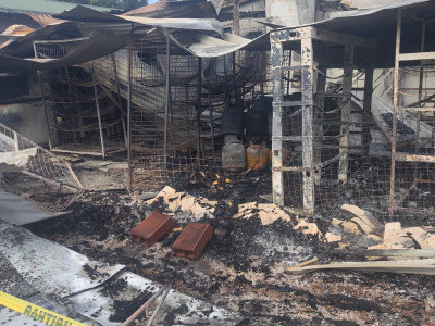 Three (3) Homer families displaced by tragic fire Sangre Grande Trinidad